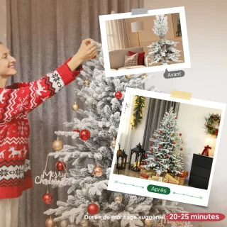 HOMCOM Kerstboom kunststof 180 cm