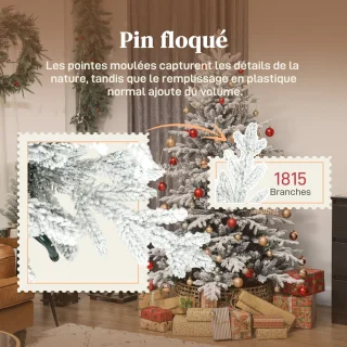 HOMCOM Kerstboom kunststof 180 cm