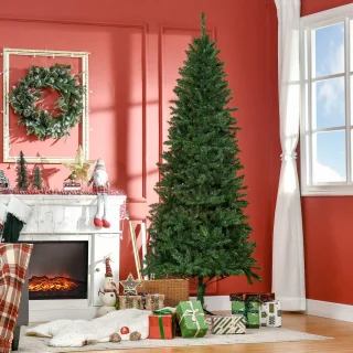 HOMCOM Kerstboom Kunststof 210 cm Groen