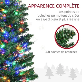 HOMCOM kerstboom - kunststof - 50x50x180 cm - groen