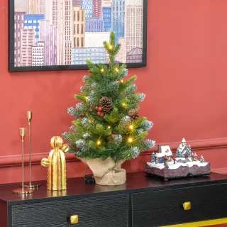 HOMCOM Kerstboom Kunststof 60 cm