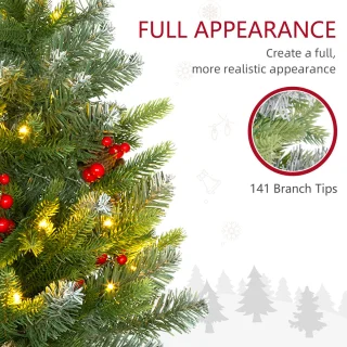 HOMCOM Kerstboom Kunststof 60 cm