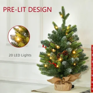 HOMCOM Kerstboom Kunststof 60 cm