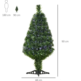 HOMCOM Kerstboom Kunststof 90 cm