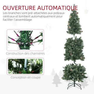 HOMCOM Kerstboom Kunststof