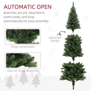 HOMCOM Kerstboom Kunststof