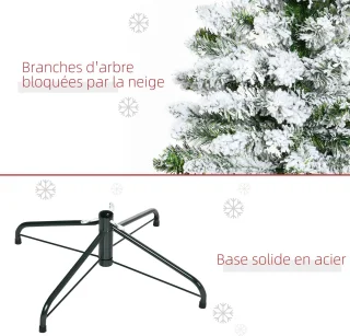 HOMCOM Kerstboom PVC 120 cm Groen
