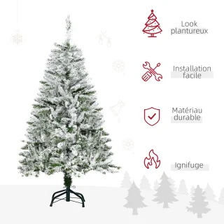 HOMCOM Kerstboom PVC 120 cm Groen