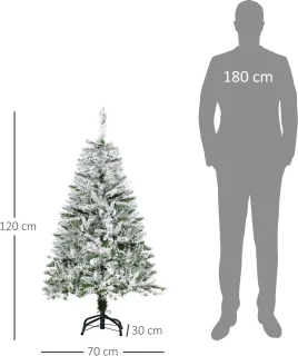 HOMCOM Kerstboom PVC 120 cm Groen