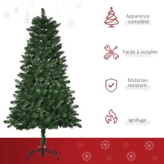 HOMCOM Kerstboom PVC 150 cm