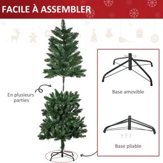 HOMCOM Kerstboom PVC 150 cm