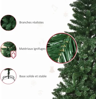 HOMCOM Kerstboom PVC 150 cm