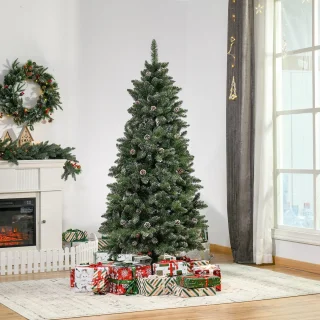 HOMCOM Kerstboom PVC 180 cm Groen