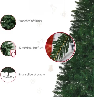 HOMCOM Kerstboom PVC 240 cm