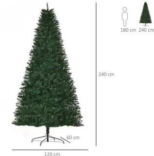 HOMCOM Kerstboom PVC 240 cm
