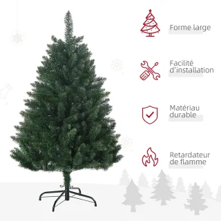 HOMCOM Kunstkerstboom 120 cm Groen