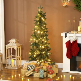 HOMCOM Kunstkerstboom 150 cm Groen
