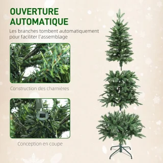 HOMCOM Kunstkerstboom 150 cm Groen