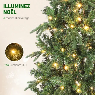 HOMCOM Kunstkerstboom 150 cm Groen