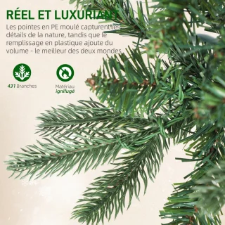 HOMCOM Kunstkerstboom 150 cm Groen