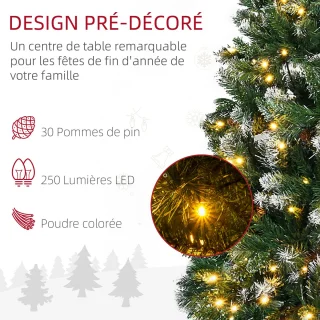 HOMCOM Kunstkerstboom 180 cm Groen