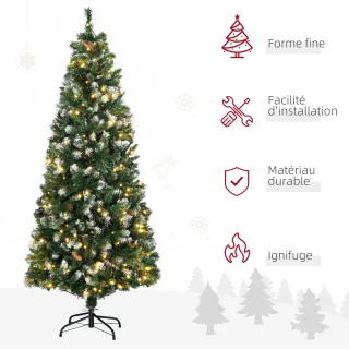 HOMCOM Kunstkerstboom 180 cm Groen