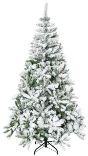 Homcom Kunstkerstboom 180 cm - Groen/Wit