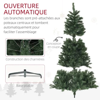 HOMCOM Kunstkerstboom 180 cm