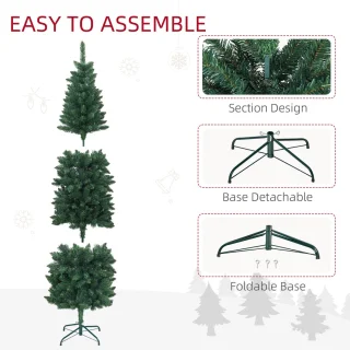 HOMCOM Kunstkerstboom 180 cm