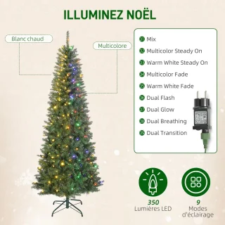 HOMCOM Kunstkerstboom 210 cm