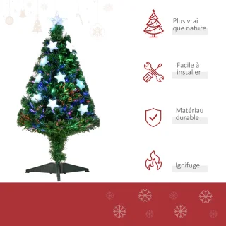 HOMCOM Kunstkerstboom 90 cm Groen
