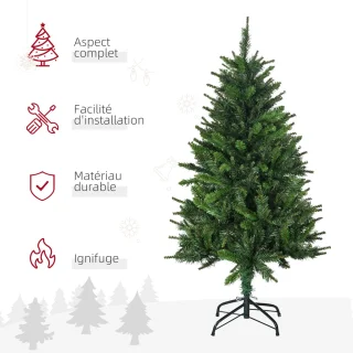 HOMCOM Kunststof kerstboom 120 cm