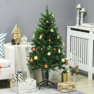 HOMCOM Kunststof kerstboom 120 cm