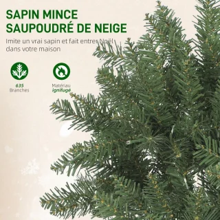 HOMCOM Kunststof Kerstboom 150 cm Groen