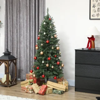 HOMCOM Kunststof Kerstboom 150 cm Groen