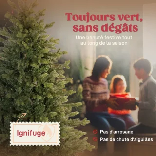 HOMCOM Kunststof Kerstboom 150 cm Groen