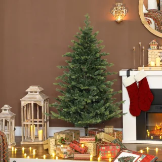 HOMCOM Kunststof Kerstboom 150 cm Groen