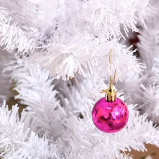 HOMCOM Kunststof kerstboom 150 cm wit