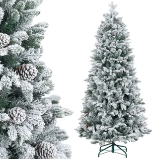 HOMCOM Kunststof Kerstboom 180 cm