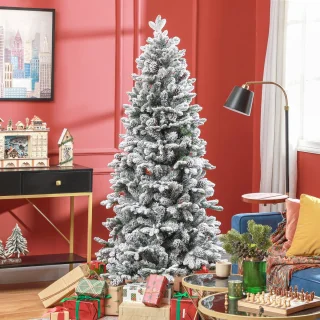 HOMCOM Kunststof Kerstboom 180 cm