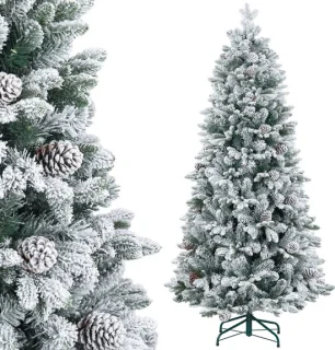 HOMCOM Kunststof Kerstboom 180 cm