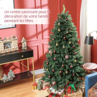 HOMCOM Kunststof Kerstboom 180 cm Groen