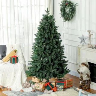 HOMCOM Kunststof Kerstboom 180 cm Groen