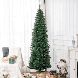 HOMCOM Kunststof Kerstboom 210 cm