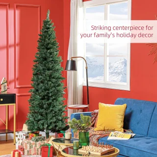 HOMCOM Kunststof Kerstboom 210 cm