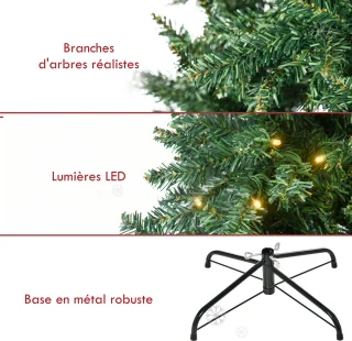 HOMCOM Kunststof Kerstboom