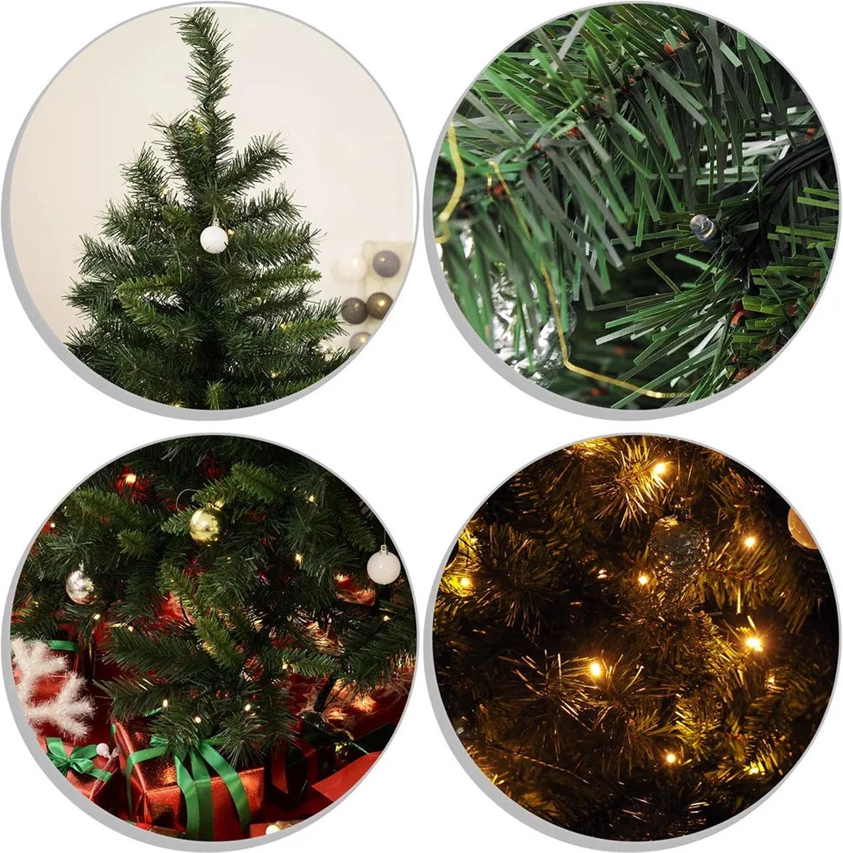 Homcom Triumph Tree 1,8 m Kunststof Kerstboom Groen