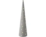 Home Styling Collection kegelvormige kerstboom van stof met LED-verlichting, 80 cm
