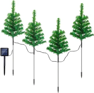 HomeDeco Mini Kunstkerstbomen Set 4 stuks