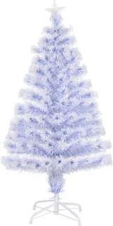 Homona kunstkerstboom - 120 cm - wit en blauw